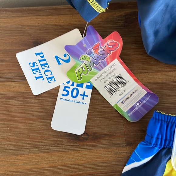 NWT PJ Masks Rash and Trunk Swim Set - Picture 6 of 8